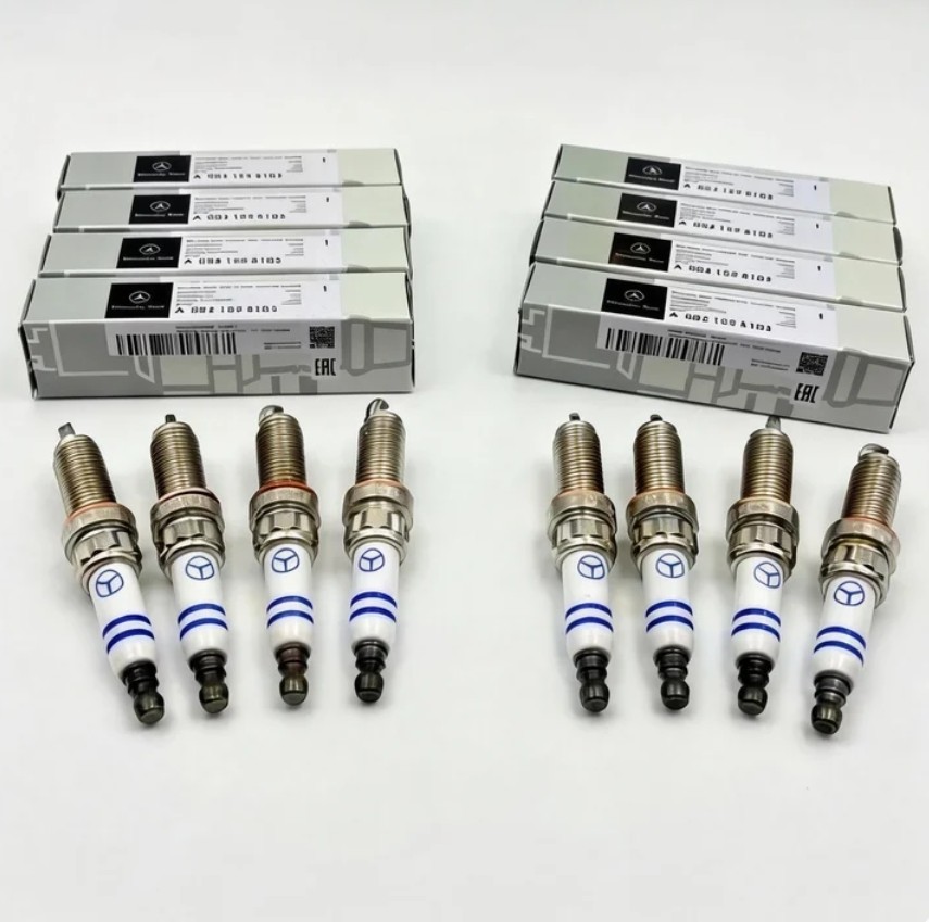 8Pcs OEM A0041598103 ZR6SII3320 Double Iridium Spark Plugs For Mercedes Benz 8Pcs OEM A0041598103 ZR6SII3320 Double Iridium Spark Plugs For Mercedes Benz