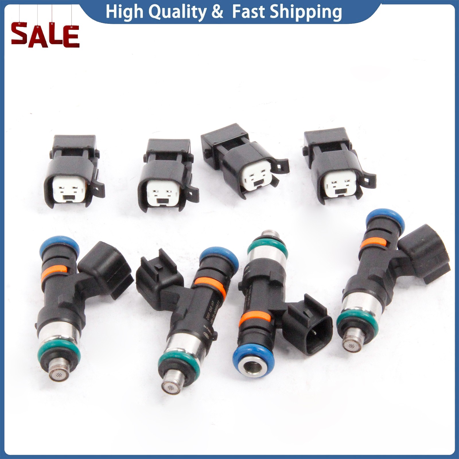 4PCS 52lb 550cc EV14 Fuel Injectors For Golf Jetta A4 Quattro 1.8T 0280158117