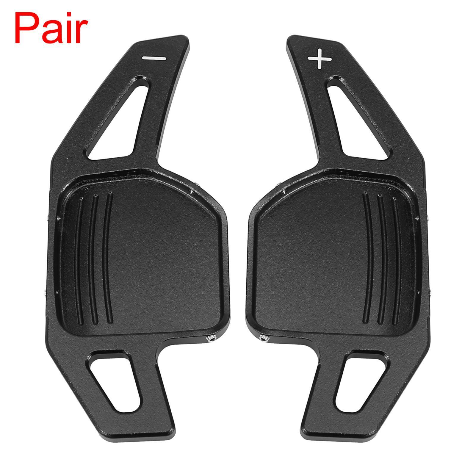 Pair Black Steering Wheel Shift Paddle Cover for Audi A3 A5 A6 A7