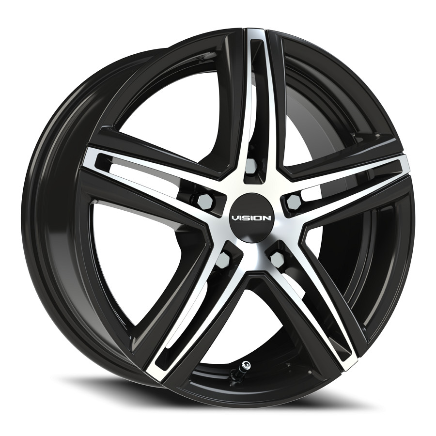 VISION 640 Nitrous 17X7.5 5X114.3 Offset 40 Gloss Black Machined Face (Qty of 1) VISION 640 Nitrous 17X7.5 5X114.3 Offset 40 Gloss Black Machined Face (Qty of 1)