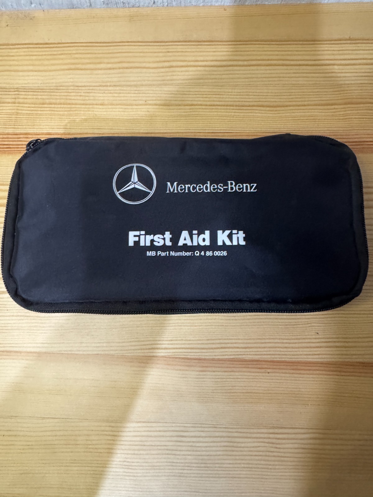Mercedes Benz First Aid Kit Q4860026 NEW Genuine with black case bag Factory OEM Mercedes Benz First Aid Kit Q4860026 NEW Genuine with black case bag Factory OEM