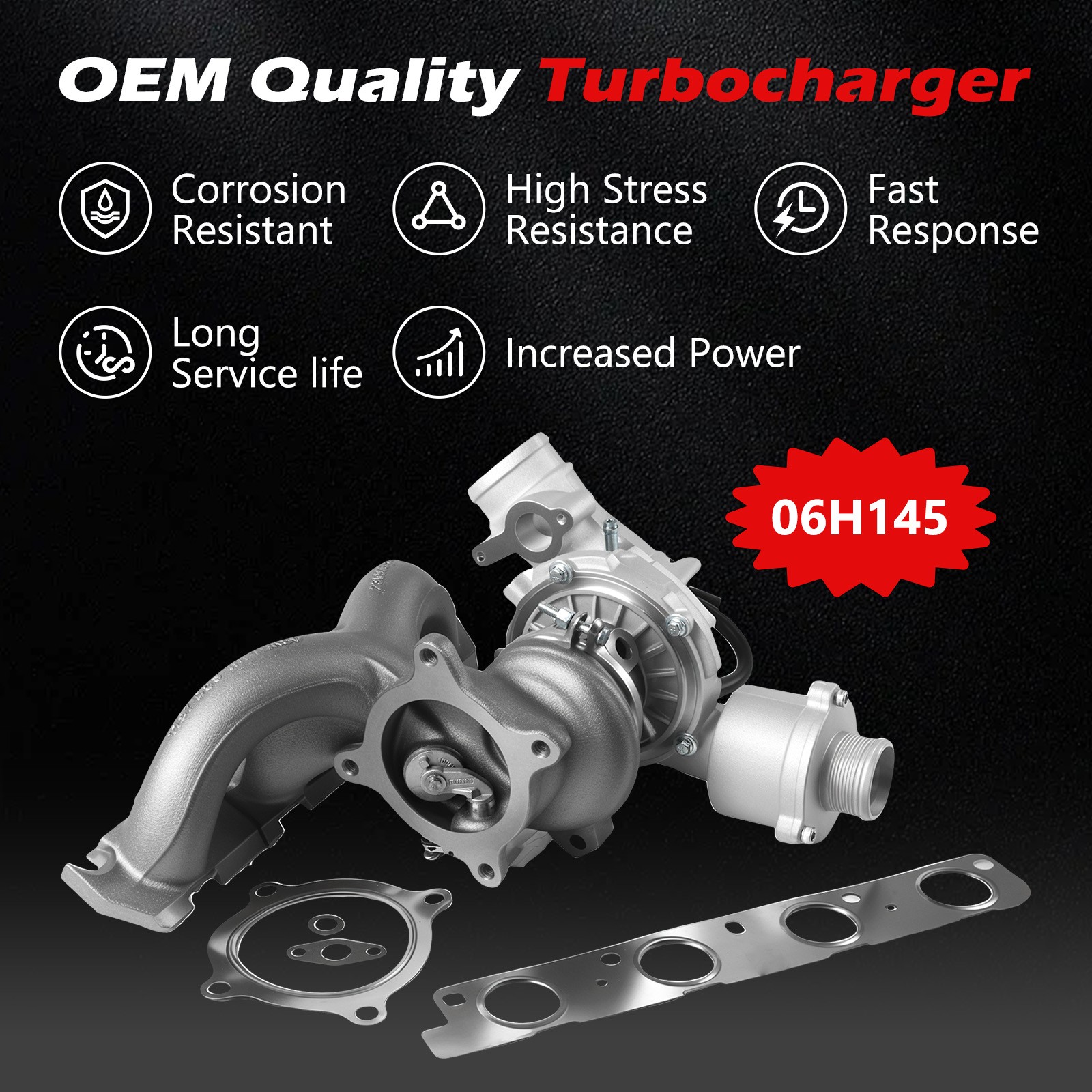 Upgrade Billet Turbo 06H145702 For 09-17 AUDI A4 A5 A6 Quattro Q5 allroad VW 2.0