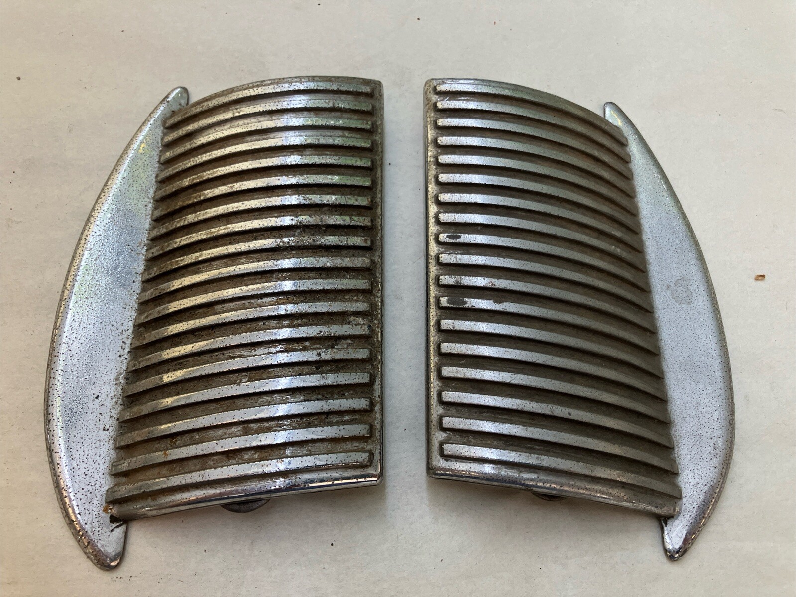 Original Vintage 1936 - 1938 Pierce Arrow Hood Accent Front Left & Right Original Vintage 1936 - 1938 Pierce Arrow Hood Accent Front Left & Right