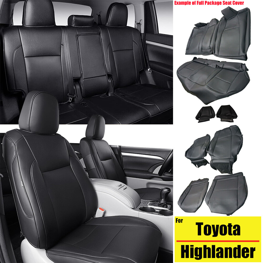 (All inclusive Custom)Car 8-Seat Covers Cushion For Toyota Highlander 2014-2019