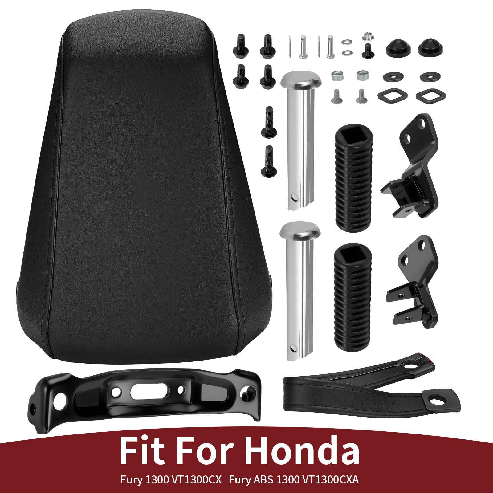 2010-2024 FOR HONDA VT1300CX VT1300CXA FURY REAR PASSENGER SEAT & FOOTPEG KIT