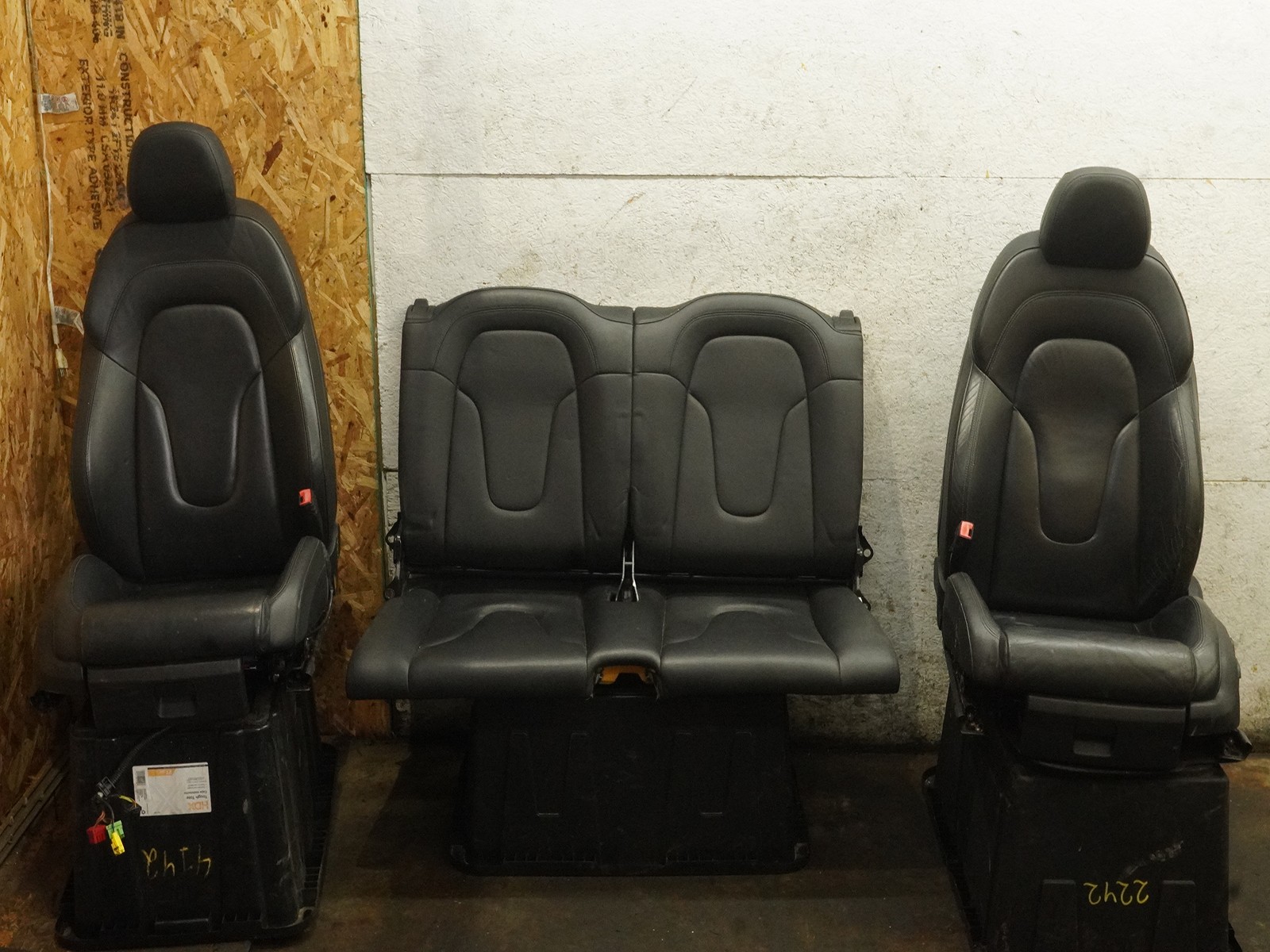 08-15 Audi TT MK2 Coupe Seat Leather Bucket Cushion Electric Rear Front Set OEM