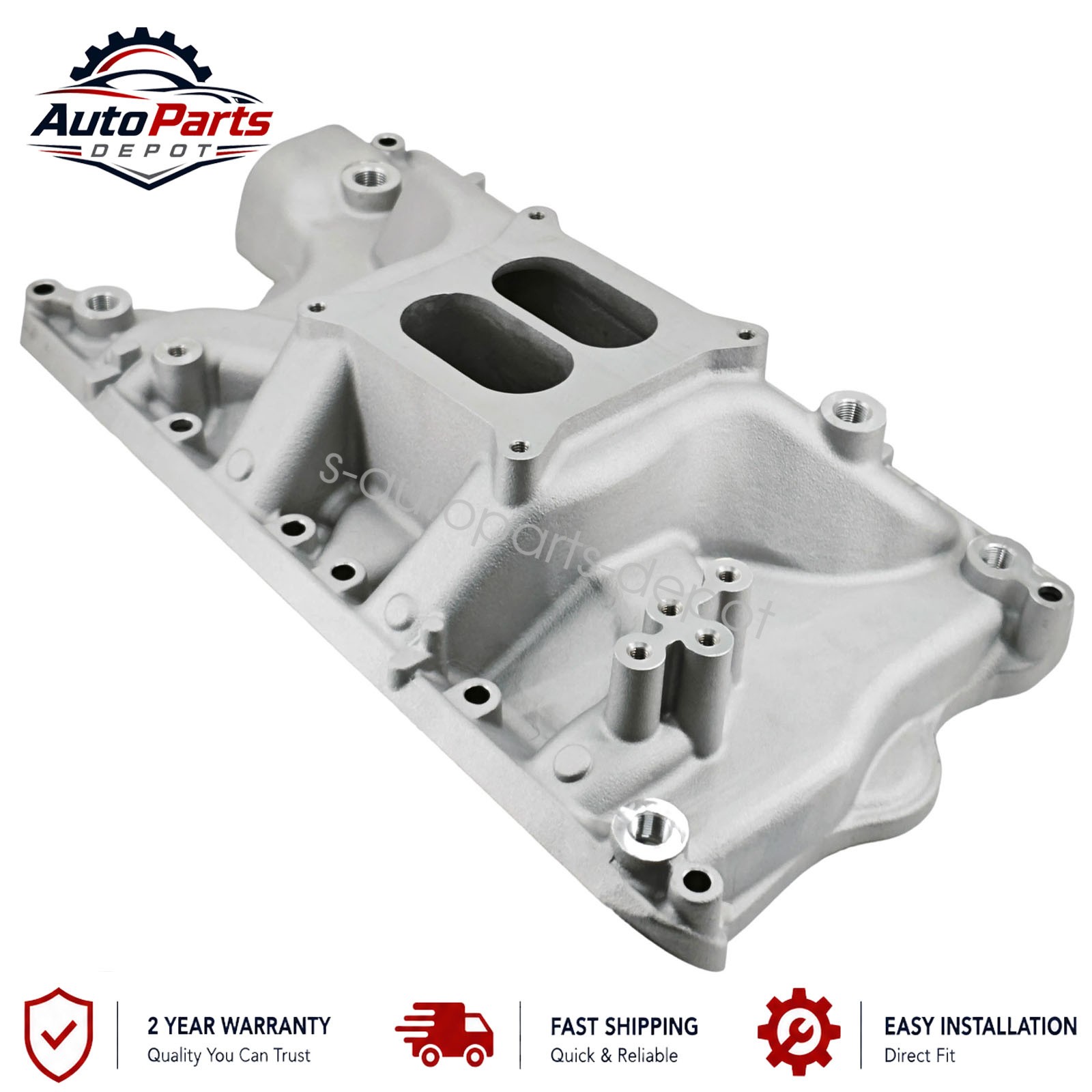 Dual Plane Intake Manifold Aluminum Fit Ford Small Block Windsor V8 5.8L 351W US