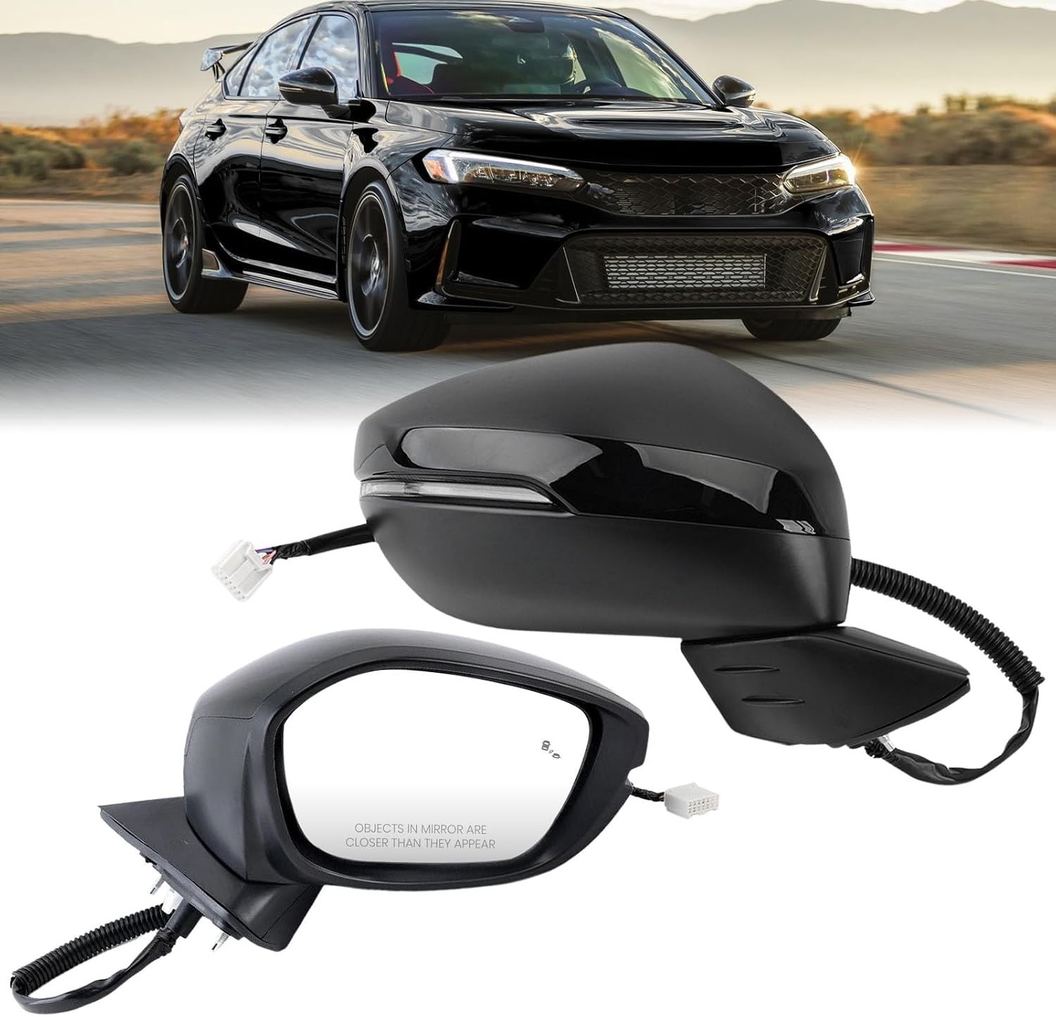 Passenger Side Mirror for Honda Civic Touring Sport 2022-2025 8 Pins