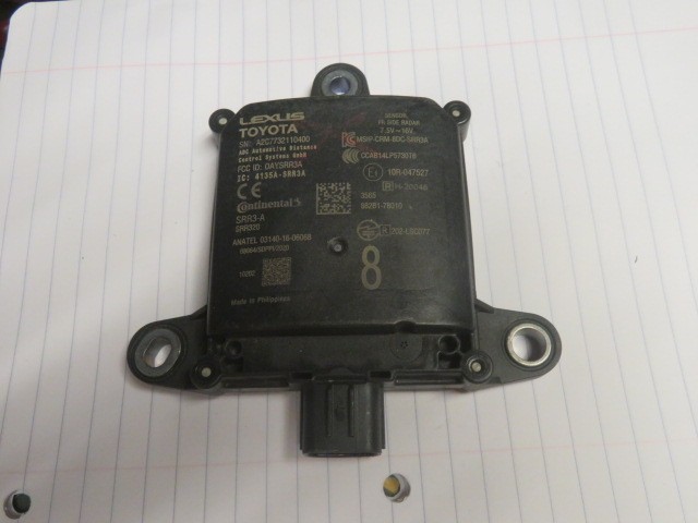 2022-2024 Lexus NX350 250 450H Blind Spot Detection Radar Sensor OEM 882B1-78010 2022-2024 Lexus NX350 250 450H Blind Spot Detection Radar Sensor OEM 882B1-78010
