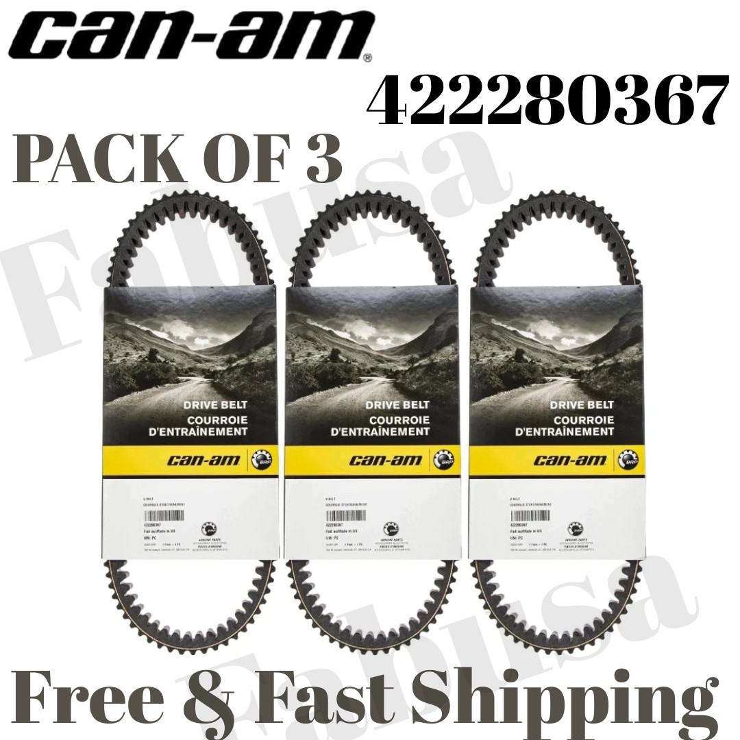 Can-Am OEM 422280367 Drive Belt for Maverick Renegade Commander Pack of 3