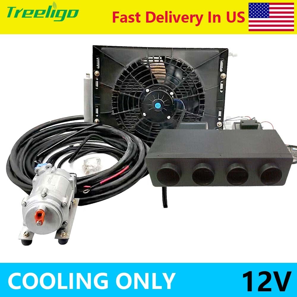 Universal 12V DC Underdash Air Conditioner Electric AC Unit Compressor only Cool