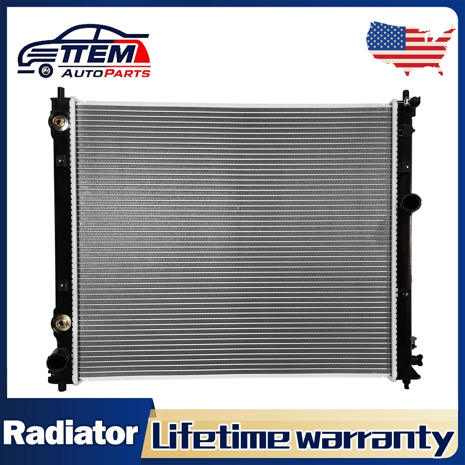 Radiator #13285 Aluminum For 2009 2010 2011 2013 2014 2015Cadillac CTS 6.2L AT