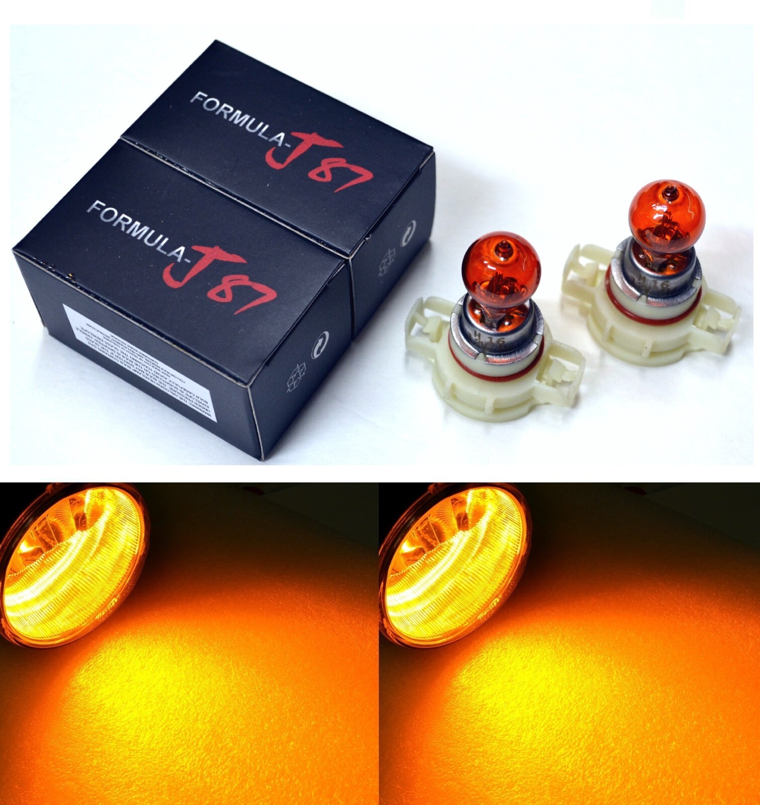 Halogen PSX24W 2504 24W Orange Amber Two Bulbs DRL Light Replace Lamp Upgrade OE