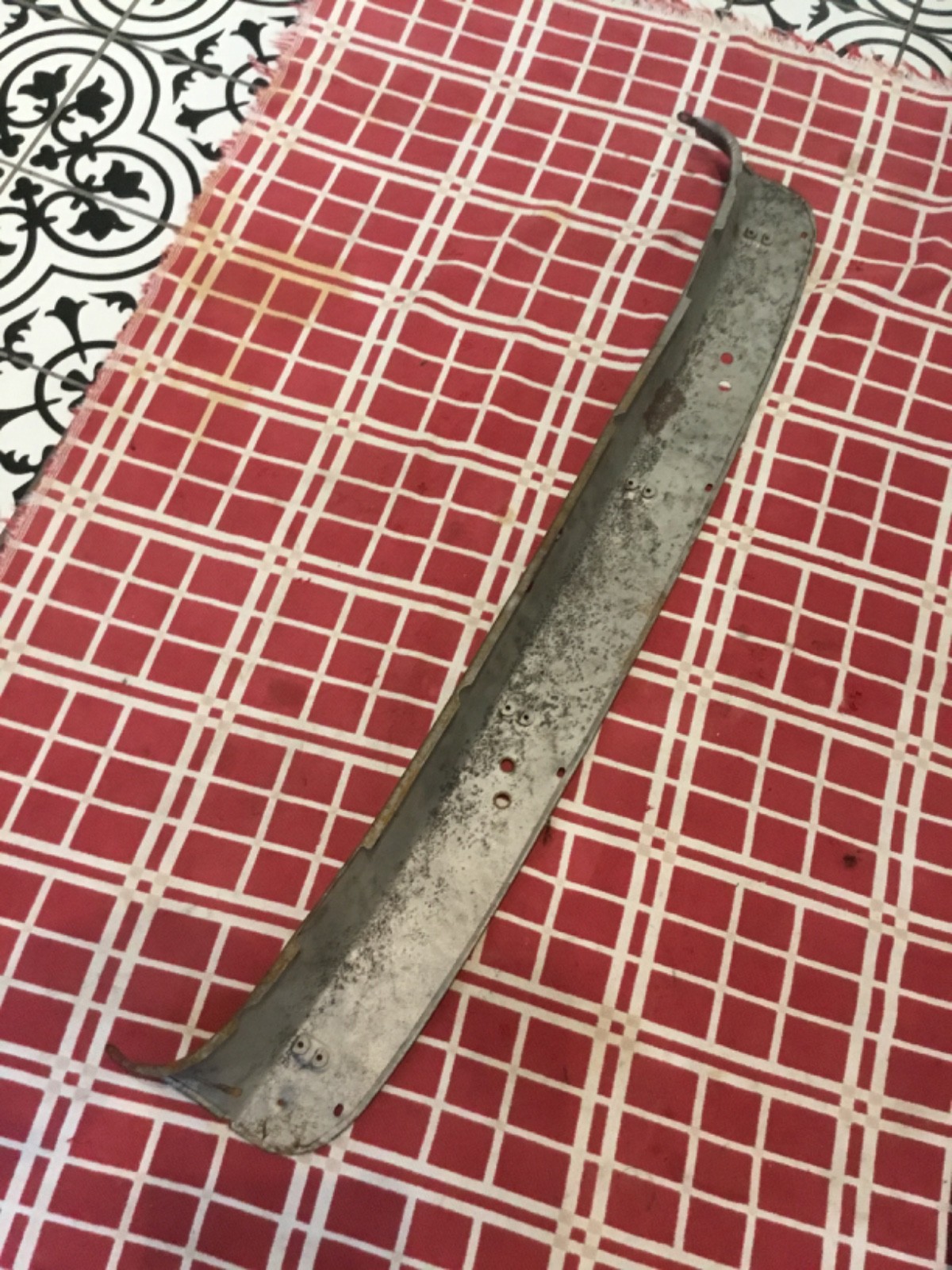 Original 1934 Ford dash rail apron bulkhead steel panel firewall Original 1934 Ford dash rail apron bulkhead steel panel firewall