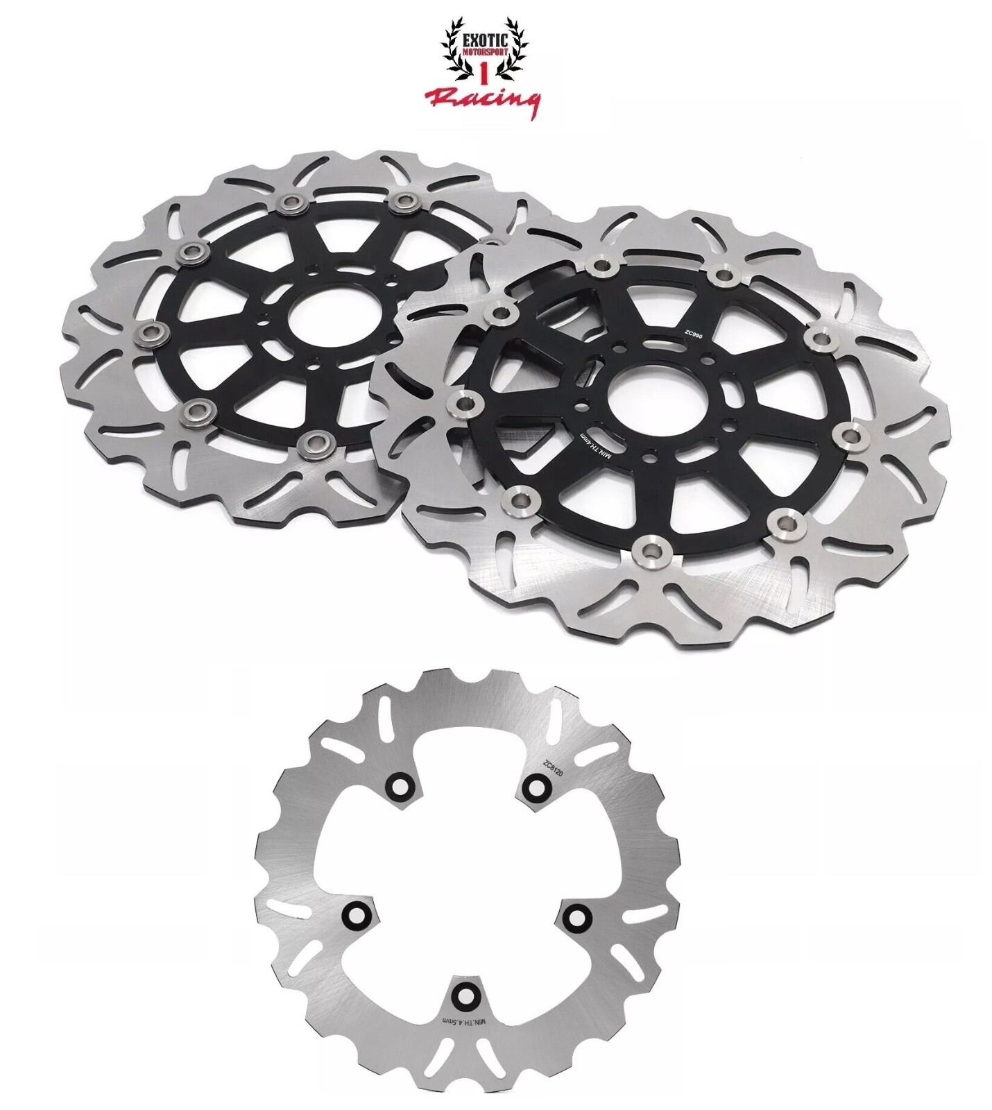 2 Front Rear Brake Disc Rotor For KTM Duke 790 L 2018 to 2026 KTM Duke 890 2021