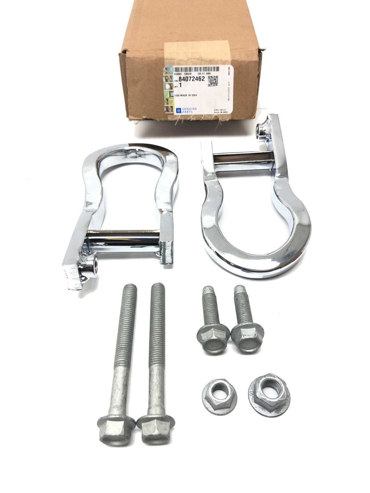 OEM 2007-2019 Chevrolet Silverado1500 Chrome Tow Hooks GM 84072462