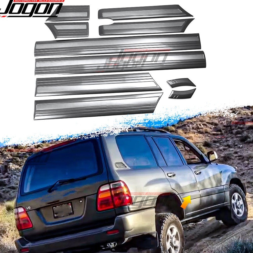 10PCS Door Body Guard Molding Cover For Toyota Land Cruiser 100 Series 4700 98+