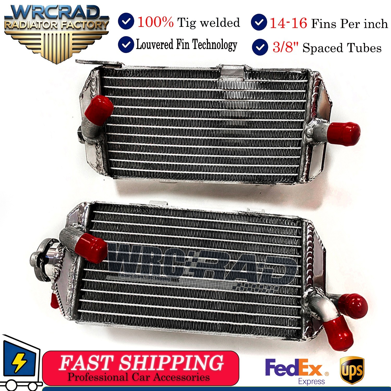 Full Aluminum Right&Left Radiator For 2013 2014 Honda CRF450R CRF 450R CRF450 R