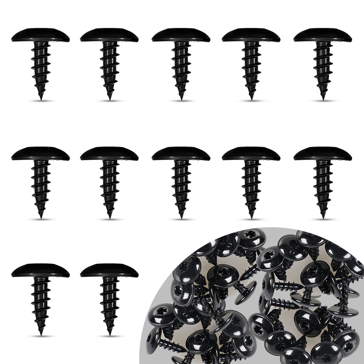 100x Fender Liner Splash Shield Guard Screws For Audi/VOLKSWAGEN/Porsche