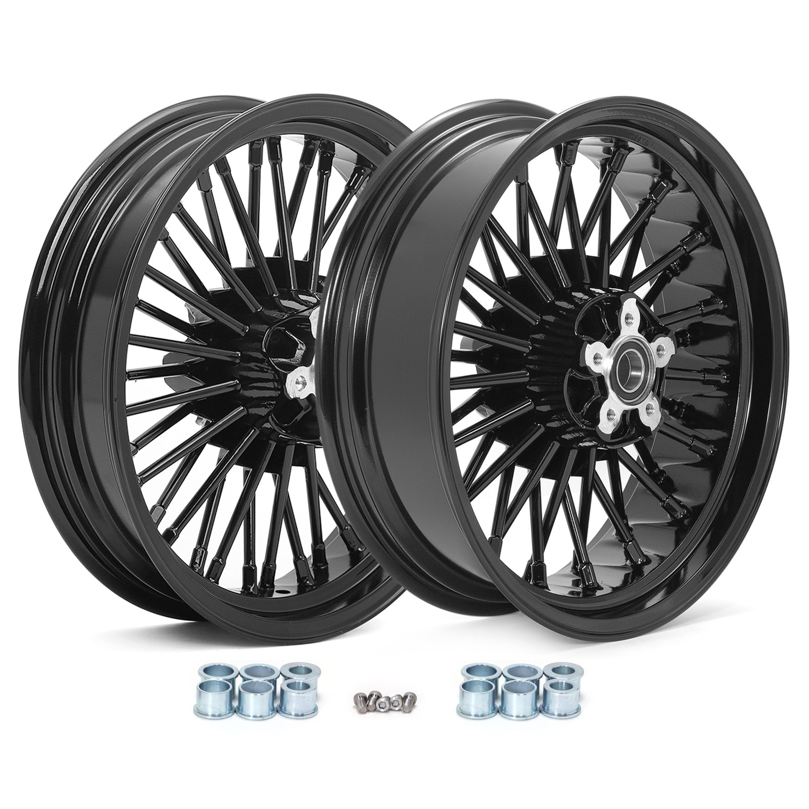 Fat King Spoke Wheels Rims 16x3.5 16x5.5 for Harley Dyna Fat Bob FXDF 2008-2017
