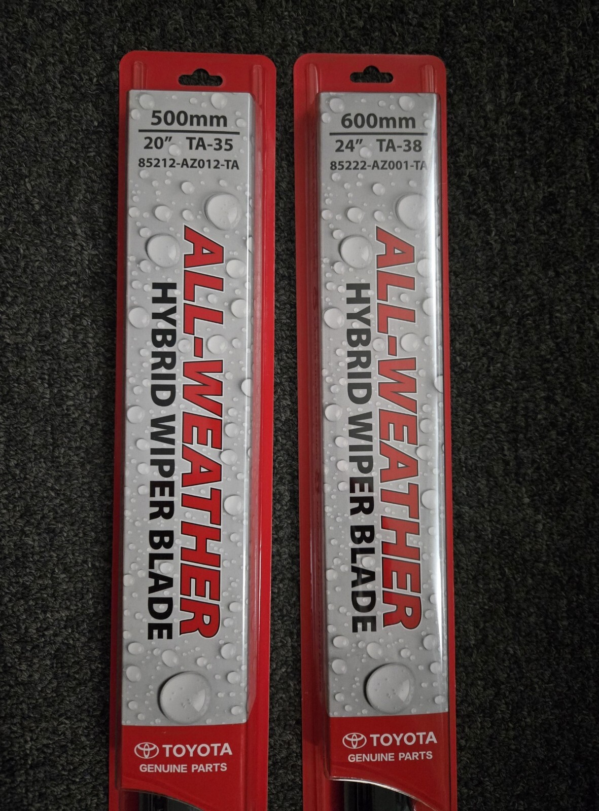OEM 2010 - 2024 TOYOTA 4RUNNER FRONT WIPER BLADE SET 1J 1F