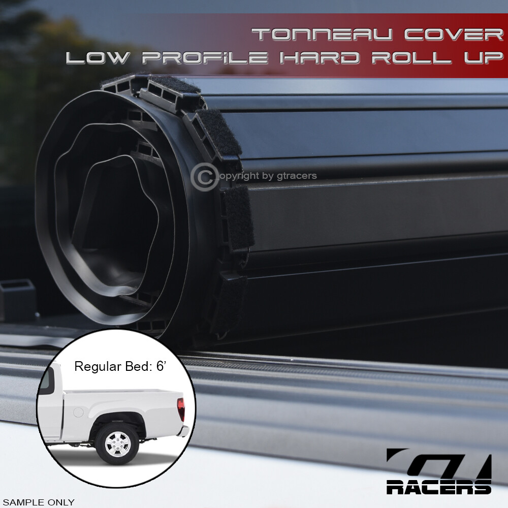 For 2004-2012 Colorado/Canyon 6' Bed Lo Pro Aluminum Hard Roll-Up Tonneau Cover