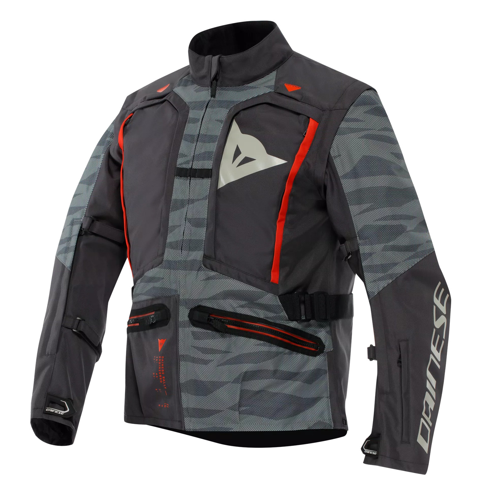 Dainese Sterrato Ebony Red Adventure Motorcycle Jacket Size 48 Off Road