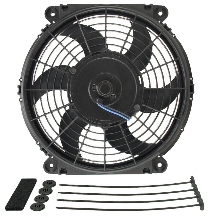 Derale Electric Cooling Fan 10 in Fan 12V 10.625 x 11.25 in 2.5 in Thick 16620