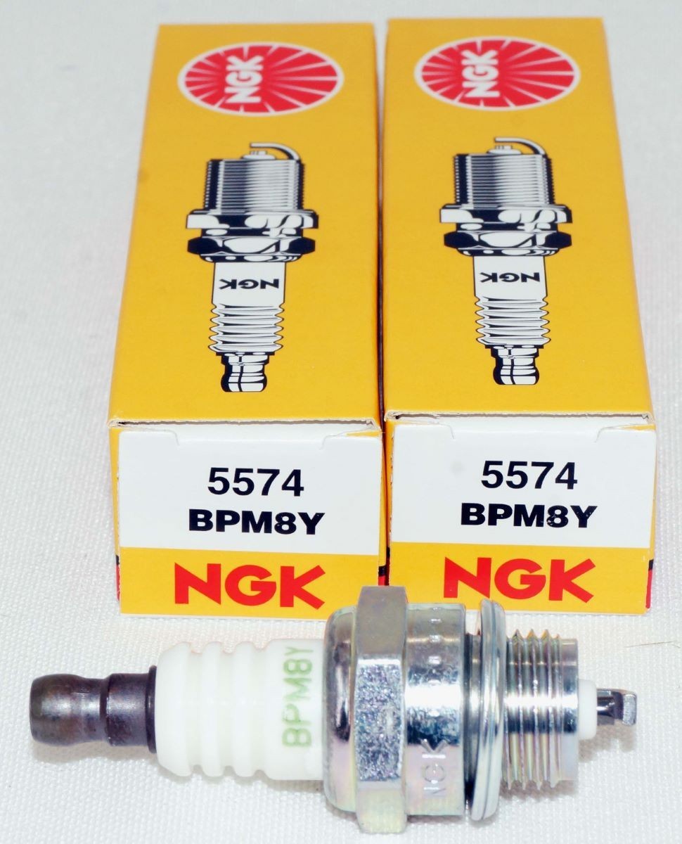 2 Pack Genuine NGK 5574 V-Power Spark Plugs BPM8Y for Various Small Engines
