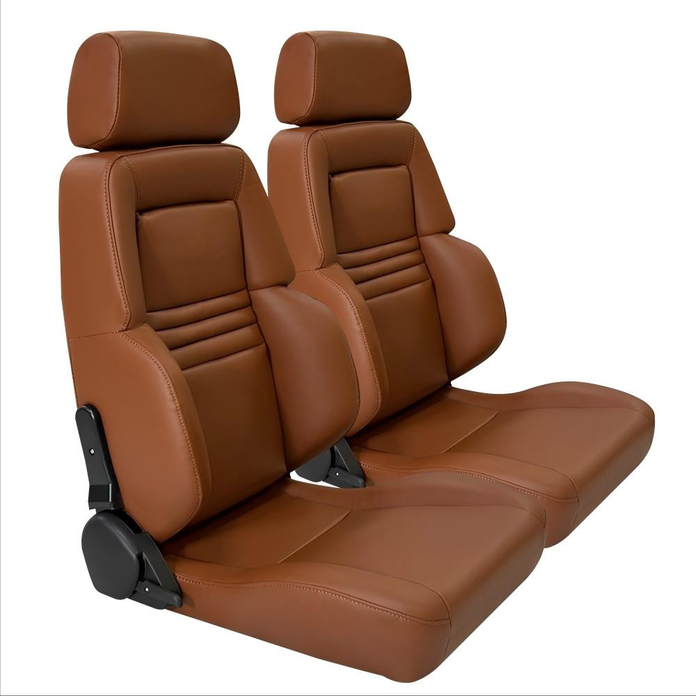 2PCS Universal Racing Seats Reclining Bucket Seats Set with Dual Lock Sliders