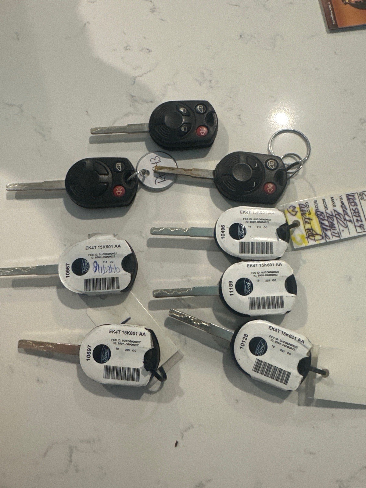 Lot of 8 Genuine OEM Ford Transit Key Fobs EK4T-15K601-AA OUCD6000022