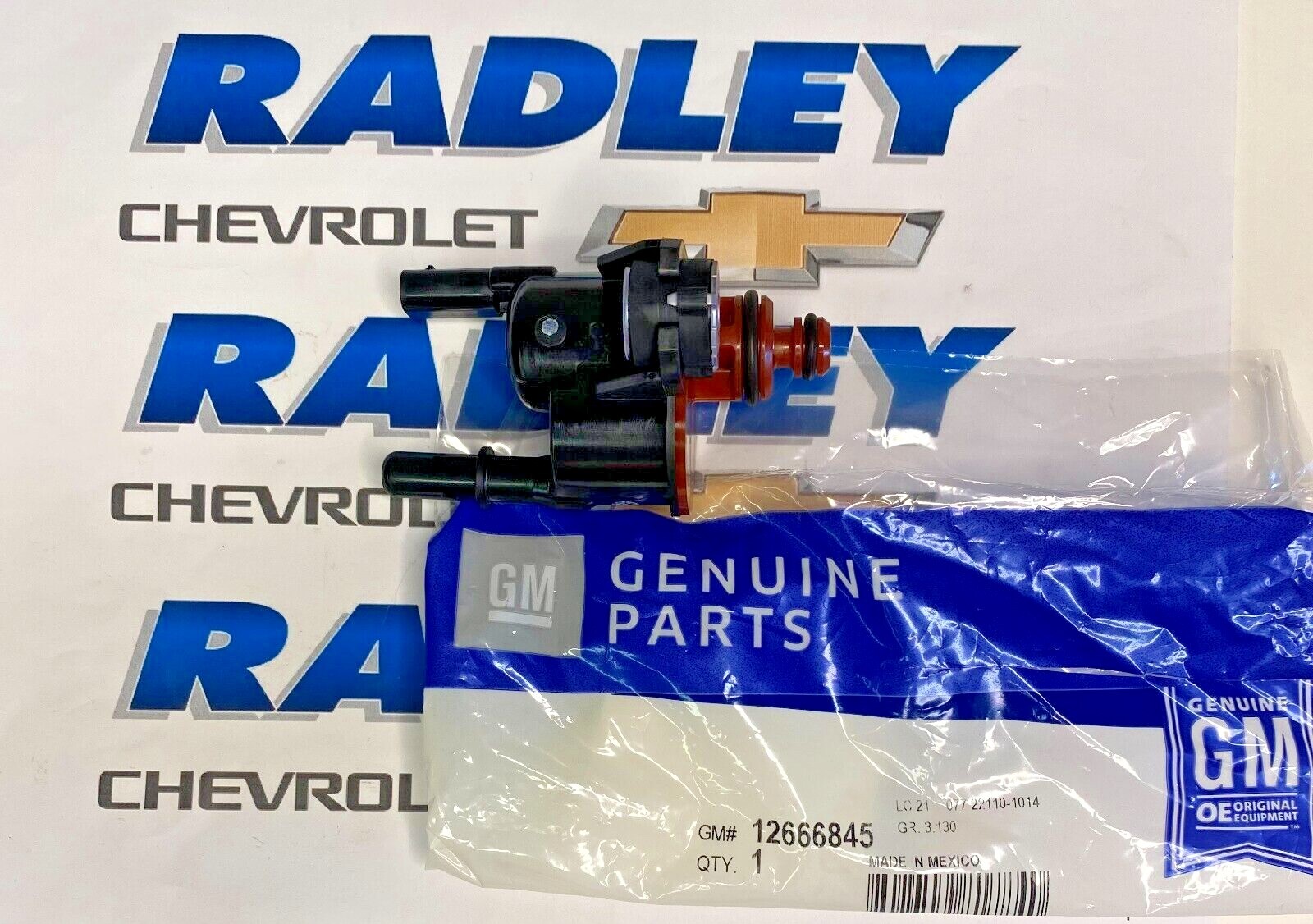 NEW GM OEM PURGE VALVE GMC GENERAL MOTORS 12666845 NEW GM OEM PURGE VALVE GMC GENERAL MOTORS 12666845