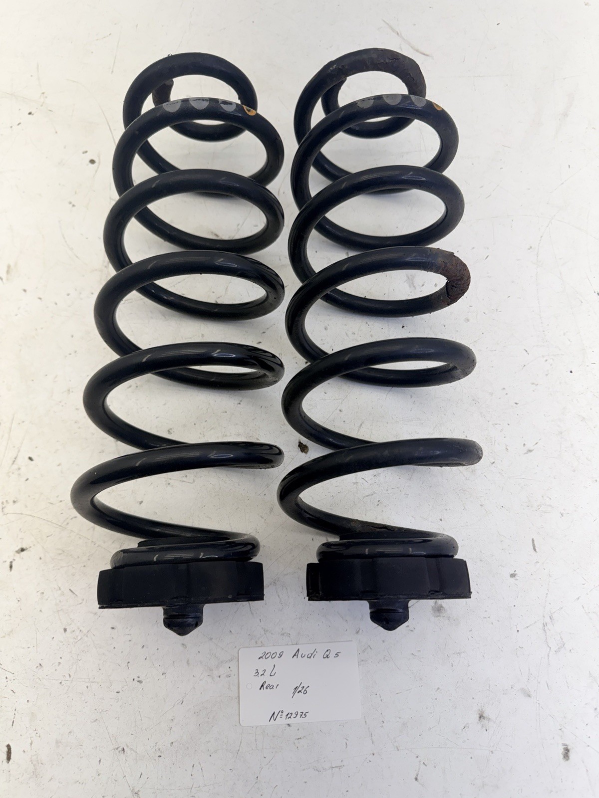 2009-2017 Audi Q5 Rear Left And Right Coil Spring OEM.