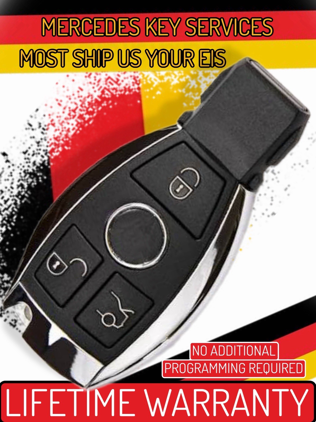 Mercedes-Benz Two Keys Programmed Mail Order EIS Service