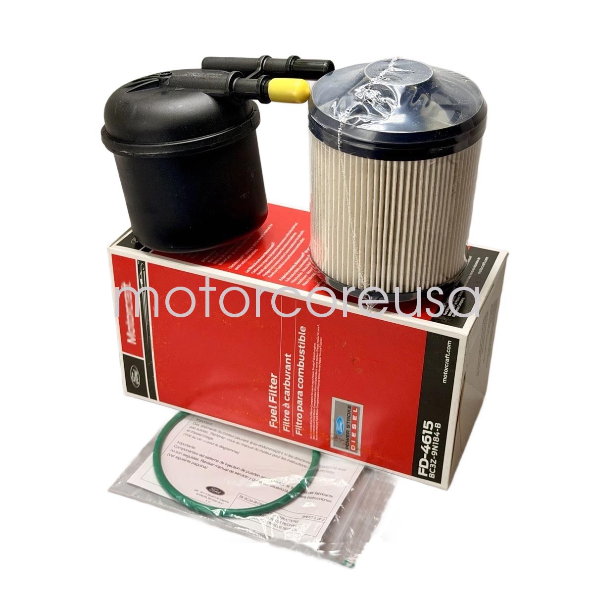 OEM FD4615 Diesel Fuel Filter for Ford F250 F350 6.7L Powerstroke Motorcraft
