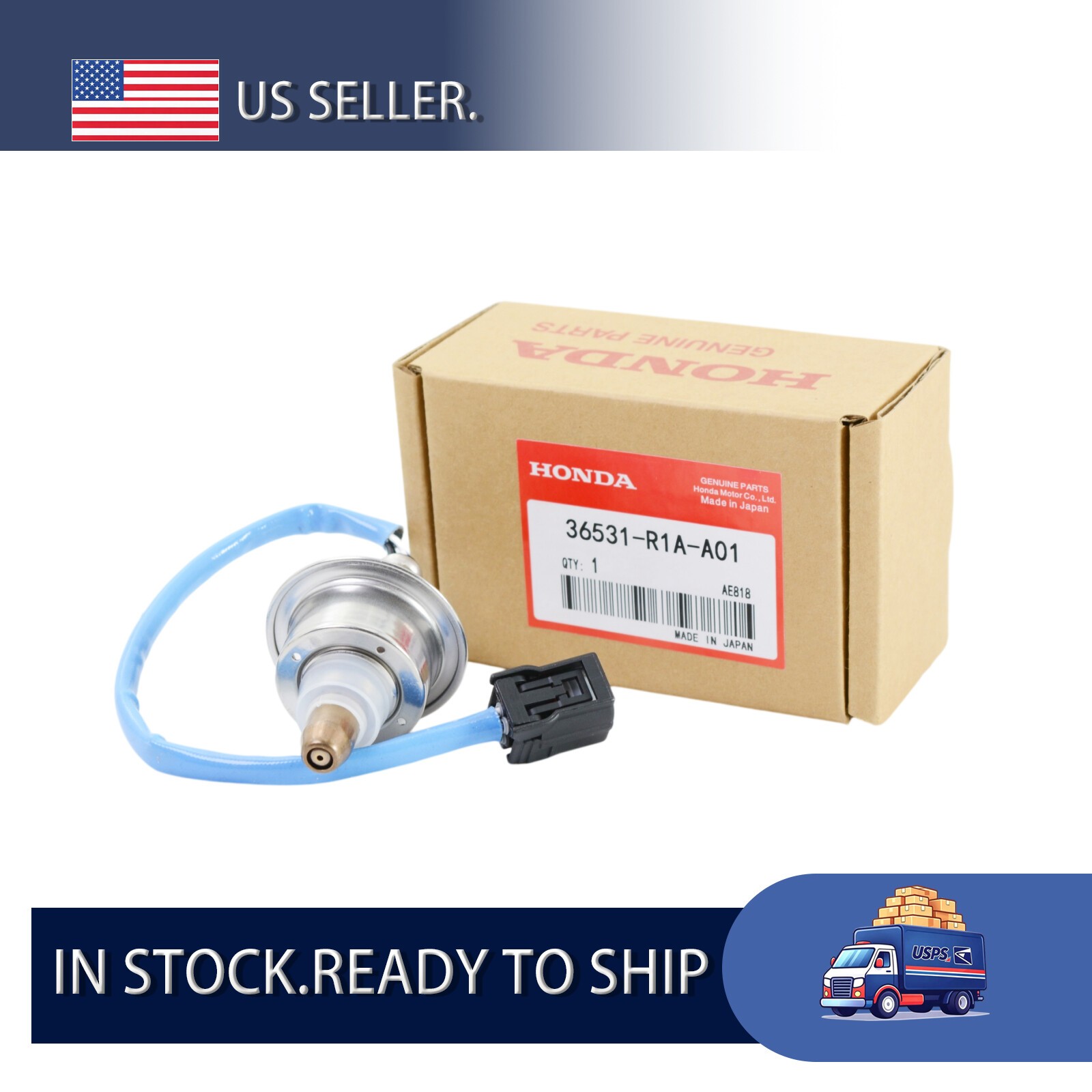 OEM Air Fuel Ratio Oxygen Sensor 36531-R1A-A01 For 2012-2015 Honda Civic 1.8L