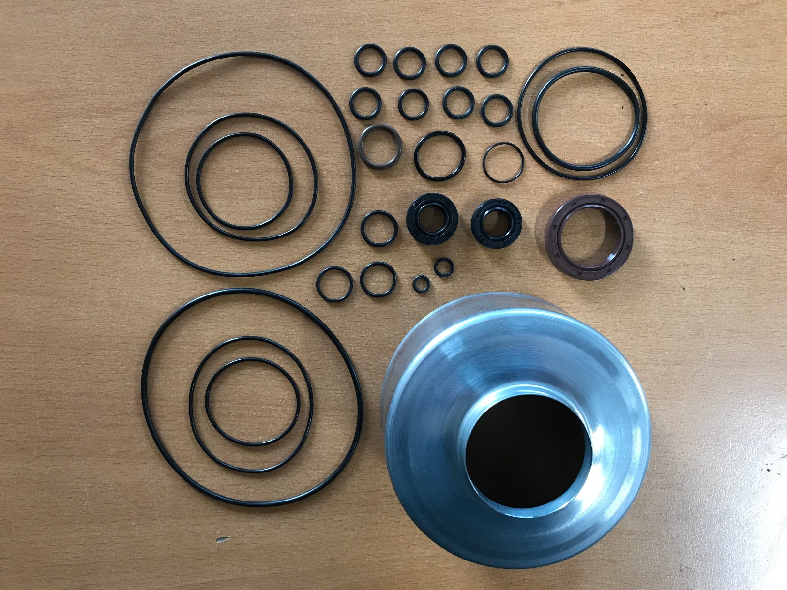  Mercedes-Benz SL500 SL55 AMG Power Steering Tandem Pump Kit and reservoir