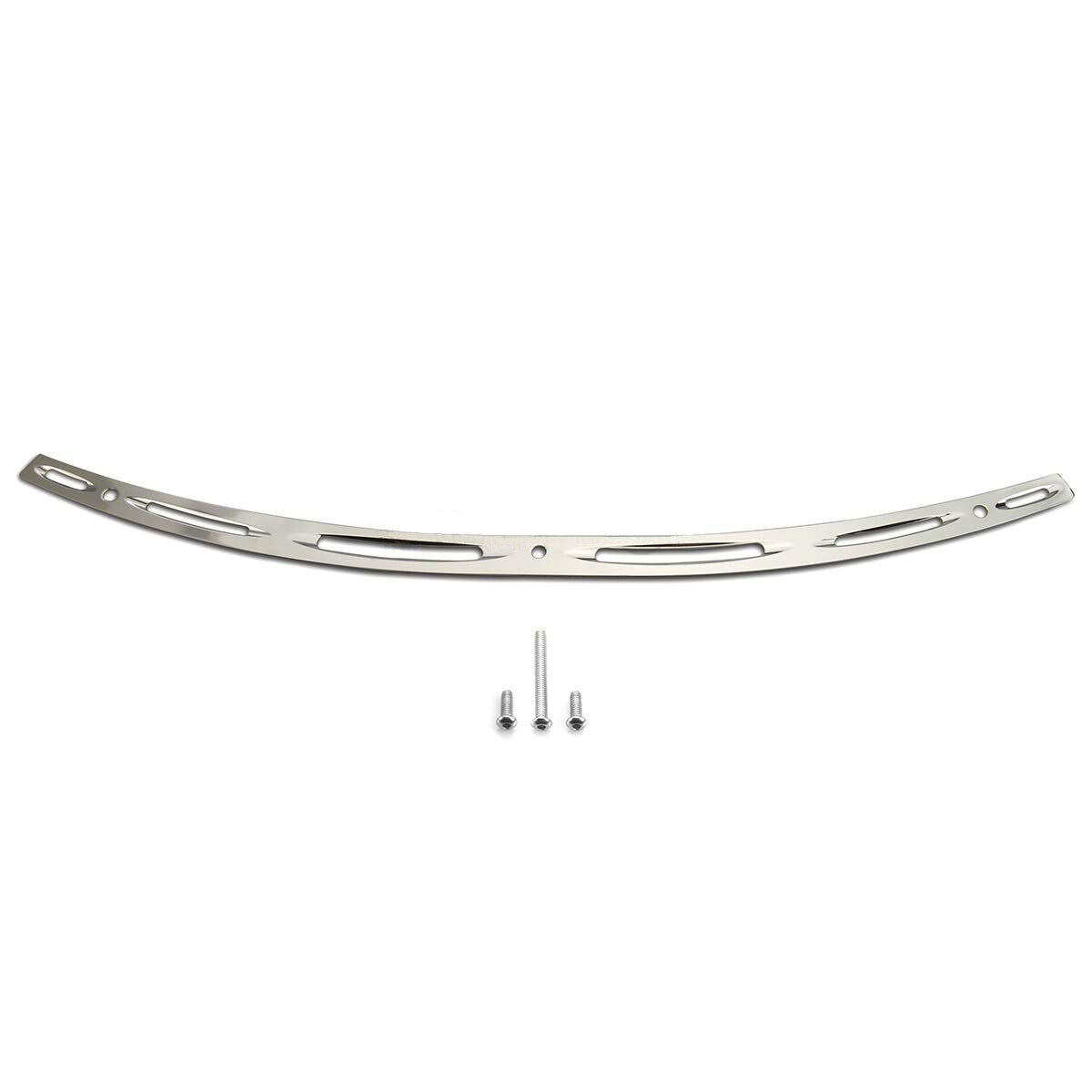 For Harley CNC cut chromed windshield trim Touring Street Glide Ultra 2014-up