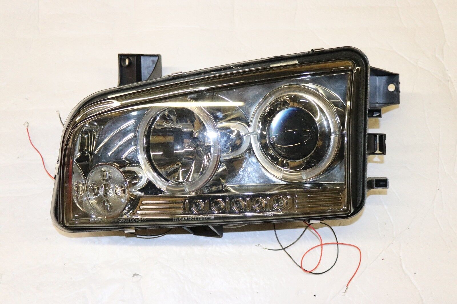 Spyder PRO YD DCH05 LED SM Left Driver Projector Headlights w/ LED for Charger 
