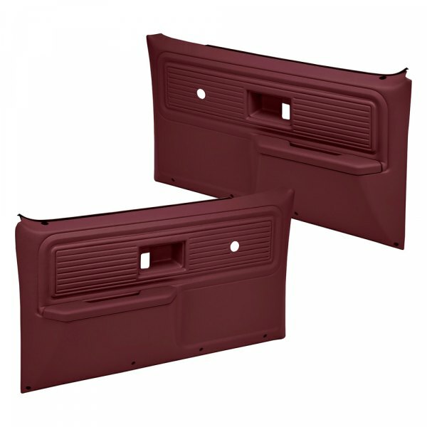 Coverlay 18-34N 77-80 Chevy GMC Truck Door Panels For No Power Maroon