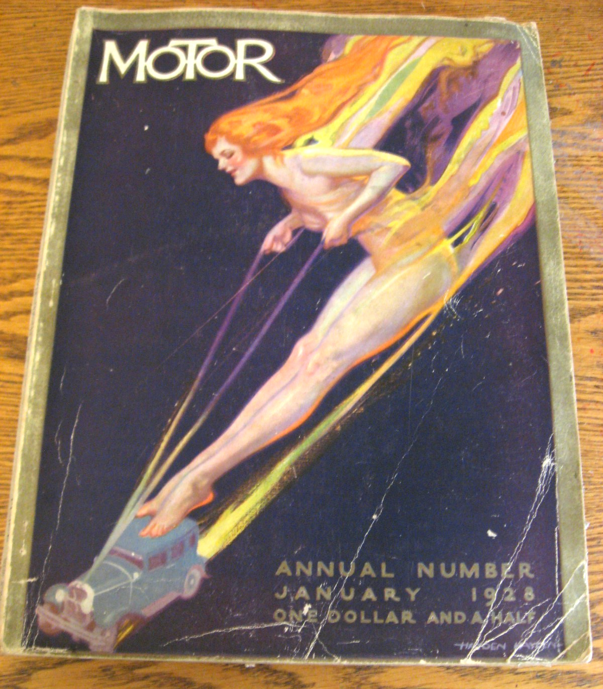 1928 Motor Annual- Cadillac Packard Buick Lincoln Deco Racing Hayden Cover Art