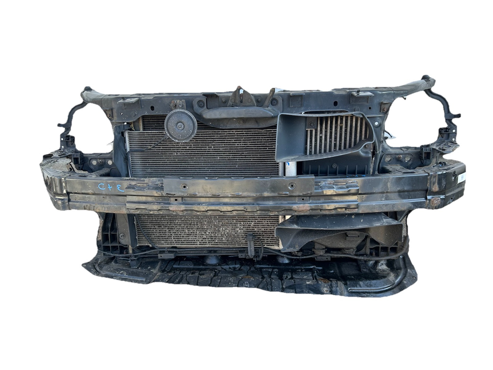 2011-2013 Kia Optima OEM Complete Radiator Support W/ Radiator Fan AC Condenser