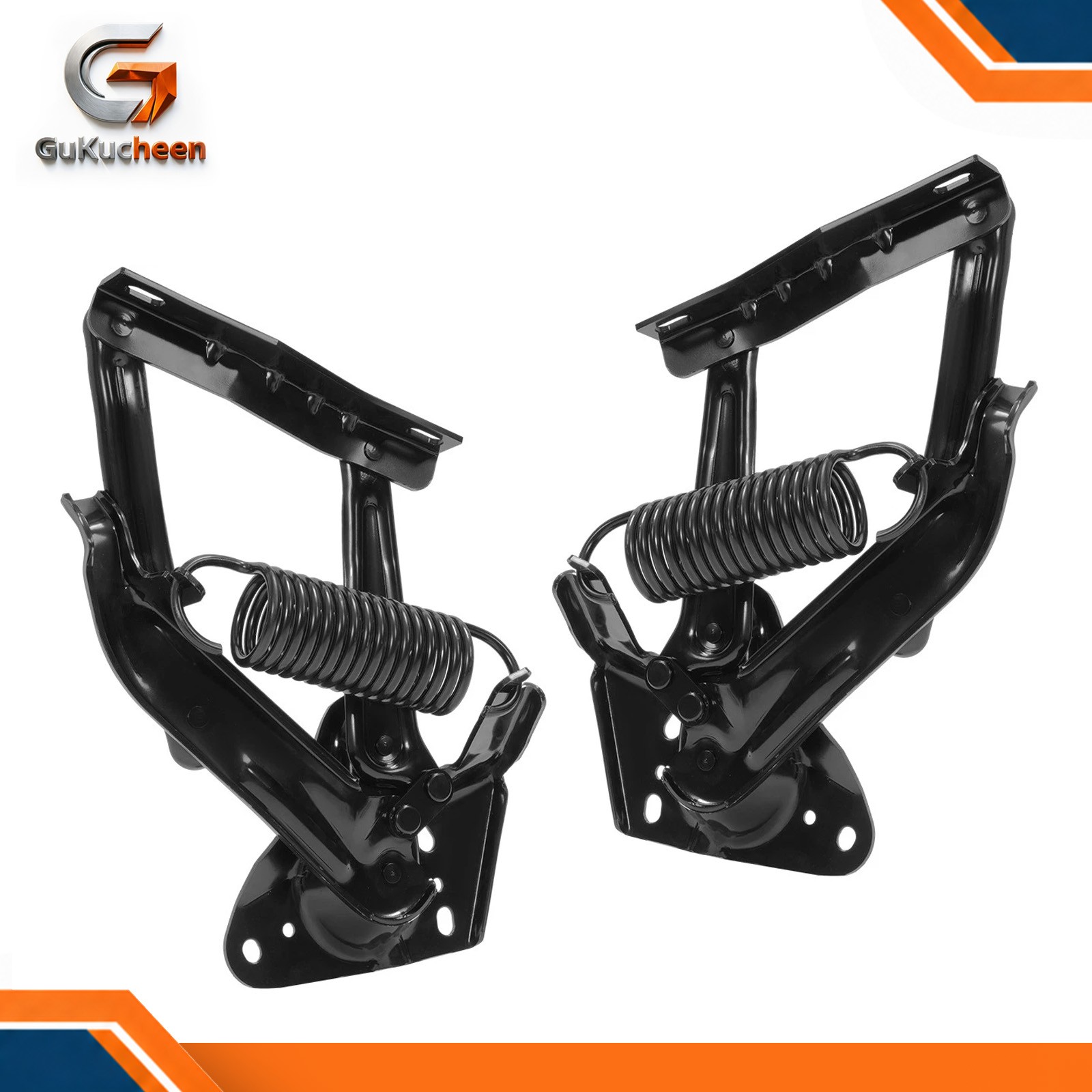 Hood Hinges Black w/Spring For 1967-1972 Chevy C10 Suburban Blazer/ GMC Jimmy