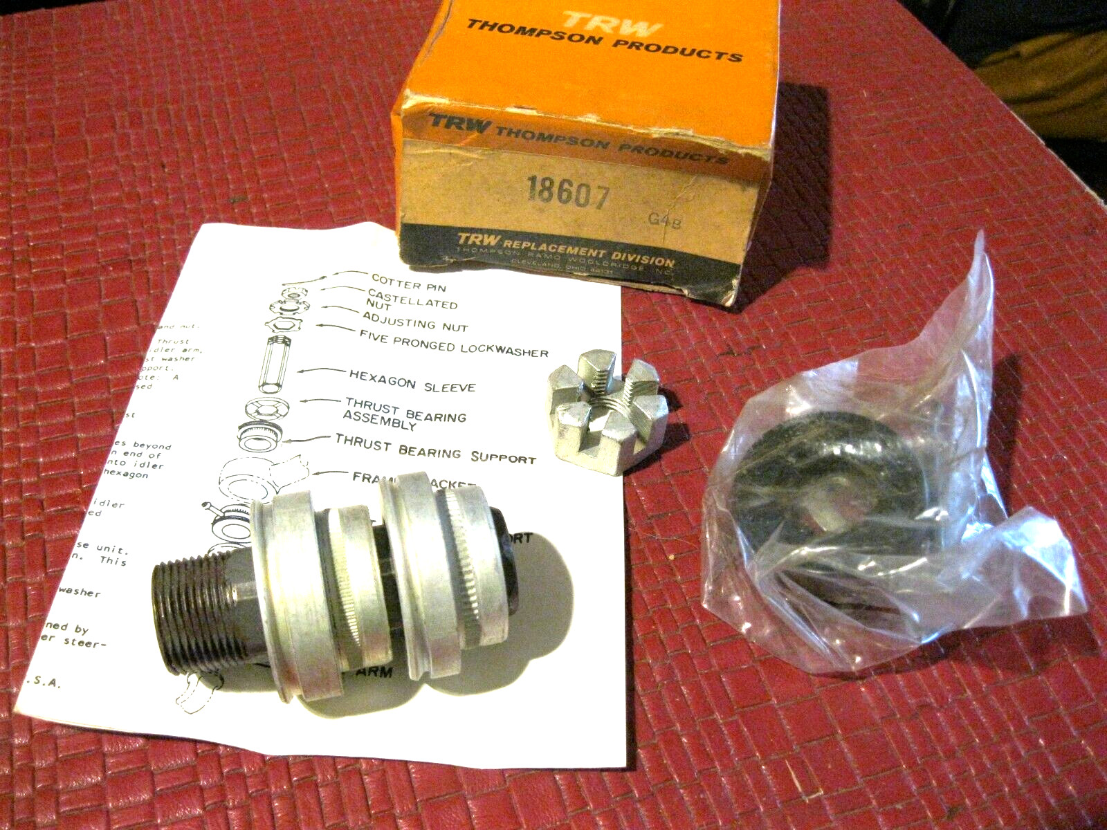 New 1954-1960 Edsel, Ford, Mercury idler arm controlled friction kit, USA