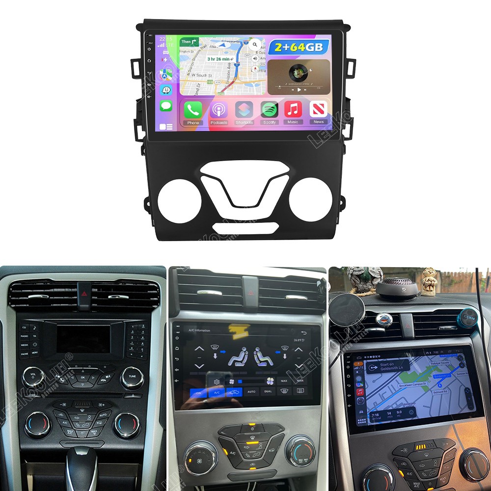 Apple Carplay For Ford Fusion Mondeo 2013-2020 Car Stereo Radio GPS Android 15