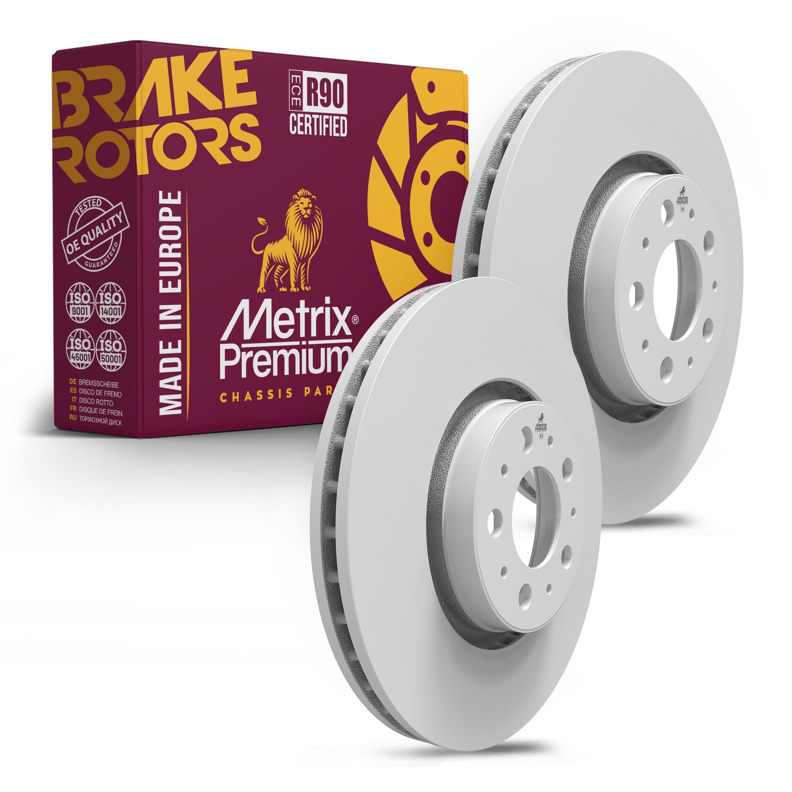 Front Disc Brake Rotor Set for 2008-2009 Volvo S60 2003-2014 XC90 12.44 inch 2PC Front Disc Brake Rotor Set for 2008-2009 Volvo S60 2003-2014 XC90 12.44 inch 2PC