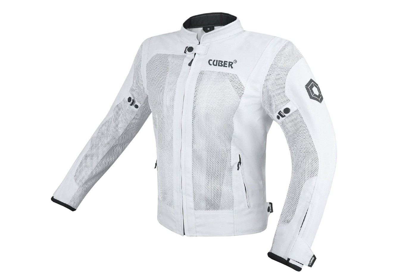 CUBER MOTORCYCLE BREATHABLE MESH JACKET MENS WITH CE ARMOR BIKERS RACING GEAR