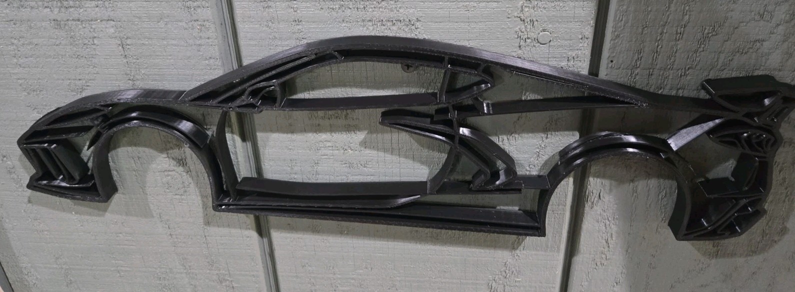 LARGE Corvette C8 Silhouette Wall Art Garage Shop 17- 1/4\