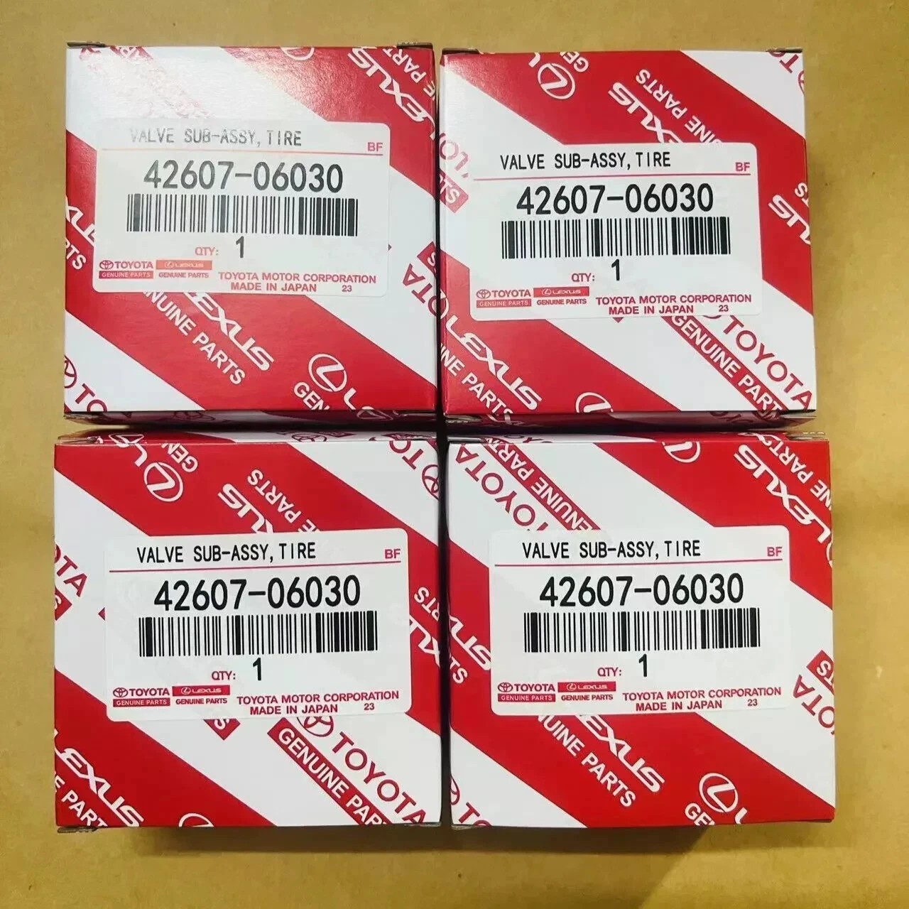 4 pack of NEW OEM 42607-06030 TPMS Tire Pressure Sensor PMV-C015 Lexus Toyota US