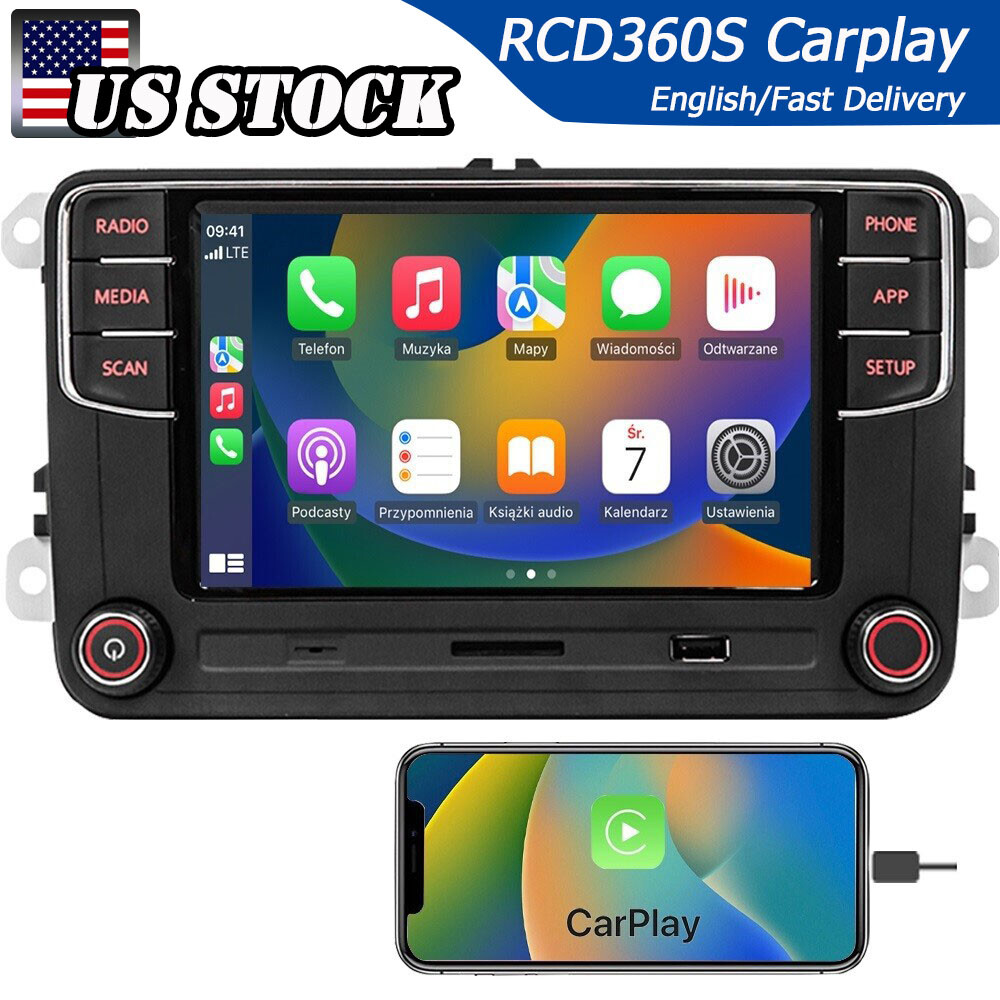 SCUMAXCON Car Radio RCD360S RCD330 CarPlay BT USB RVC For Golf Passat Jetta Polo